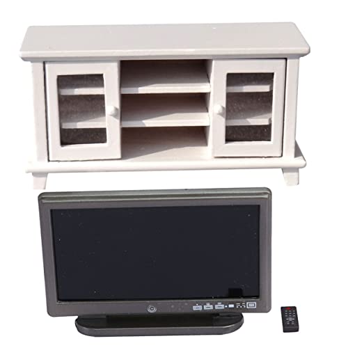DIKACA Miniatur-hausbedarf Tv-Modell Holzschrank Maßstab 1:12 Mini- - DIKACA Miniatur-hausbedarf Tv-Modell Holzschrank Maßstab 1:12 Mini- - von DIKACA
