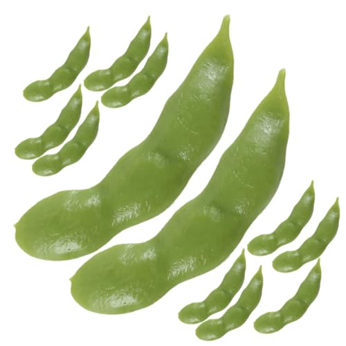 DIKACA 12 Stück Edamame Simulieren Künstliche Gemüsestütze Restaurant-Display-gemüse Simulierte Sojabohnenmodelle Falsches Gemüsedekor Künstliche Sojabohne Sojabohnen-stütze PVC Green DIKACA 12 Stück Edamame Simulieren Künstliche Gemüsestütze Restaurant-Display-gemüse Simulierte Sojabohnenmodelle Falsches Gemüsedekor Künstliche Sojabohne Sojabohnen-stütze PVC Green von DIKACA