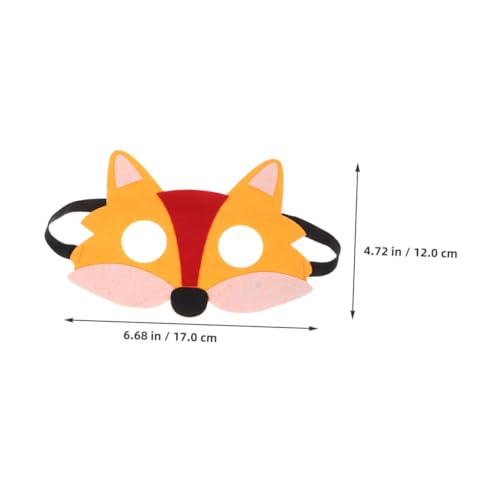 DIKACA 12 Stück Halbgesicht Werwolfmaske Fuchs Cosplay-zubehör Maskerade Fuchsmaske Tiergesichtsmaske Verkleiden Sich Maske Cosplay-maske Mit Halbem Gesicht Orange Gefühlt DIKACA 12 Stück Halbgesicht Werwolfmaske Fuchs Cosplay-zubehör Maskerade Fuchsmaske Tiergesichtsmaske Verkleiden Sich Maske Cosplay-maske Mit Halbem Gesicht Orange Gefühlt von DIKACA