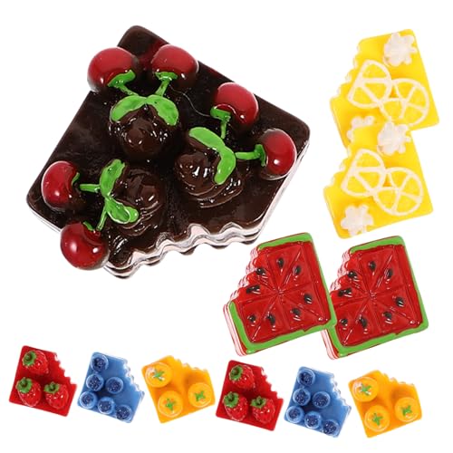 DIKACA 12 Stück Kuchenharzzubehör Wohnkultur Mini Food-Requisiten- DIY-Anhänger für Kopfschmuck Material für Kopfschmuckanhänger künstliche Lebensmittelquelle DIKACA 12 Stück Kuchenharzzubehör Wohnkultur Mini Food-Requisiten- DIY-Anhänger für Kopfschmuck Material für Kopfschmuckanhänger künstliche Lebensmittelquelle von DIKACA