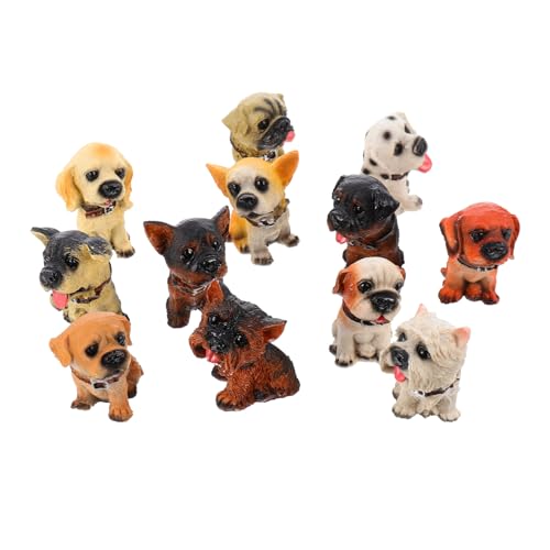 DIKACA 12 Stück Künstlicher Hund in Form Von Hundefiguren Figuren in Welpenform Desktop-ornament Figuren Welpenfiguren Spielset Hundeverzierung Hundeschmuck Harz DIKACA 12 Stück Künstlicher Hund in Form Von Hundefiguren Figuren in Welpenform Desktop-ornament Figuren Welpenfiguren Spielset Hundeverzierung Hundeschmuck Harz von DIKACA