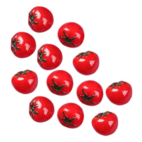 DIKACA 12 Stück Nachahmung Tomate künstliche früchte bastel Materialien Schaufensterdekoration puppenhauszubehör Miniatur Püree Tomaten Obst gefälschte Minitomate Mini-Tomate Harz rot DIKACA 12 Stück Nachahmung Tomate künstliche früchte bastel Materialien Schaufensterdekoration puppenhauszubehör Miniatur Püree Tomaten Obst gefälschte Minitomate Mini-Tomate Harz rot von DIKACA