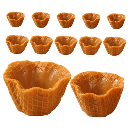 DIKACA 12 Stück Simuliertes Kuchenhalterzubehör Simulation Eiswaffel Künstliche Eiskegel Telefonschalenverzierungen Fotorahmendekor Kleines Eistütenmodell Charme DIY - PVC Schokolade DIKACA 12 Stück Simuliertes Kuchenhalterzubehör Simulation Eiswaffel Künstliche Eiskegel Telefonschalenverzierungen Fotorahmendekor Kleines Eistütenmodell Charme DIY - PVC Schokolade von DIKACA