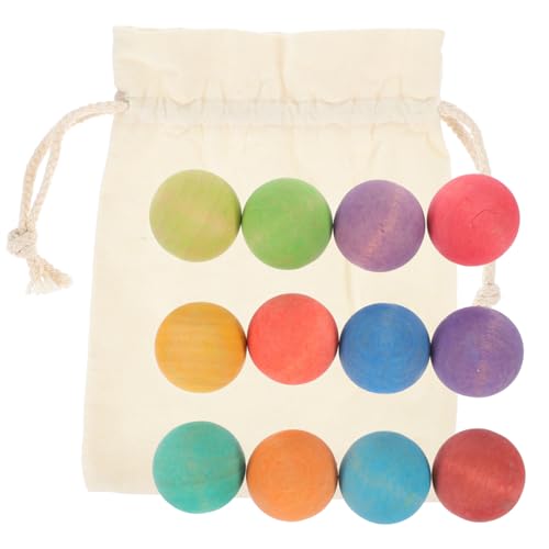 DIKACA 12 Stück Vorschulspielzeug Klassenzimmerspielzeug Für Kleinkinder Kleine Kleinkindspielzeug Regenbogenkugeln Aus Holz Lernspielzeug Für Kleinkinder Bunte Holzkugeln Hölzern DIKACA 12 Stück Vorschulspielzeug Klassenzimmerspielzeug Für Kleinkinder Kleine Kleinkindspielzeug Regenbogenkugeln Aus Holz Lernspielzeug Für Kleinkinder Bunte Holzkugeln Hölzern von DIKACA
