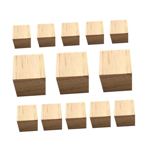 DIKACA 120st Spielzeuge Quadratischer Holzblock Hilfsmittel Für Den Mathematikunterricht Kidcraft-spielset Holzspielzeug Spielzeug Aus Holzbausteinen Holzwürfel Blöcke Bambus Modell Kind von DIKACA