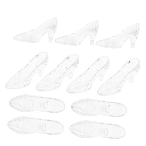 DIKACA Exquisite 12-teilige Kristall-schuhdekoration Acryl Mini-high Heels Und Dekoration Für Partys Hochzeiten Feiern von DIKACA