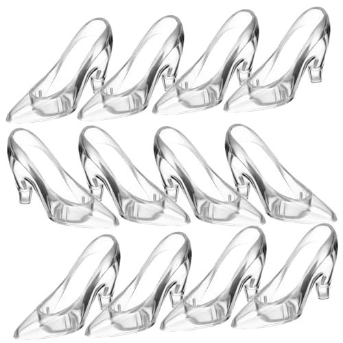 DIKACA 12Stücke Kristall High Heel Dekorationen Funkelnde Schuhornamente Für Schreibtisch Und Regal Für Geburtstage Und Besondere Anlässe Dekorative von DIKACA