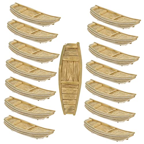 DIKACA Boote Modell Pack 15pcs Harz Fischerboot Ornamente Für Jungen Und Mädchen Zimmer von DIKACA