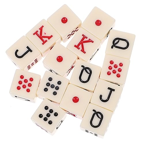 DIKACA 15-teiliges Pokerwürfel-requisitenset Aus Acryl Spaß Für Geburtstagsfeiern von DIKACA