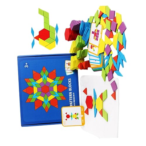 DIKACA 155 Stück Kinderspielzeug aus Holz basteln für bastelmaterial für kinderpuzzle Toys holzspielsachen Holzpuzzle für Puzzle- aus Holz Bambus von DIKACA