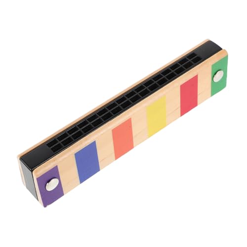 DIKACA 16 Kinderharmonika Aus Holz Kindermusik Kleinkind Mundharmonika Musikspielzeug Kid Musical Instrument Mini-mundharmonika Mundharmonika Für -anfänger Babyzubehör Kunststoff von DIKACA