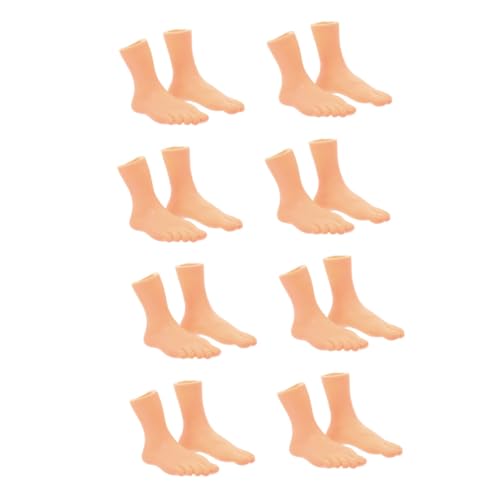 DIKACA 16 Stück Teiliges Kleine Fingerfüße aus Flexiblem Material Realistische Puppenfüße für Erwachsene Pädagogisches zur Geeignet für Fingerpuppen Partyspaß und Lernspiele von DIKACA