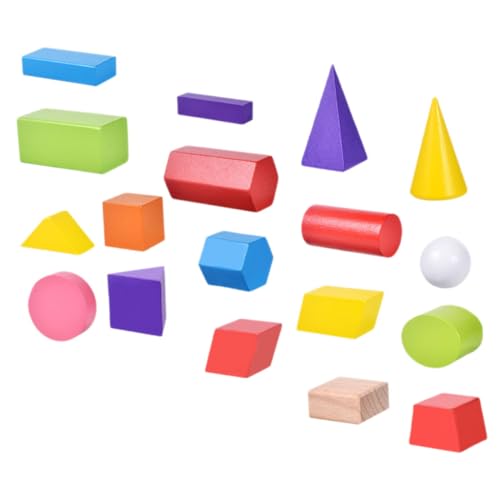 DIKACA 18 Stück Geometrische Bausteine Blöcke Für Blöcke Für Kleinkinder Bausteine Lernmaterialien Für Die Vorschule Kleinkindblöcke Holz DIKACA 18 Stück Geometrische Bausteine Blöcke Für Blöcke Für Kleinkinder Bausteine Lernmaterialien Für Die Vorschule Kleinkindblöcke Holz von DIKACA