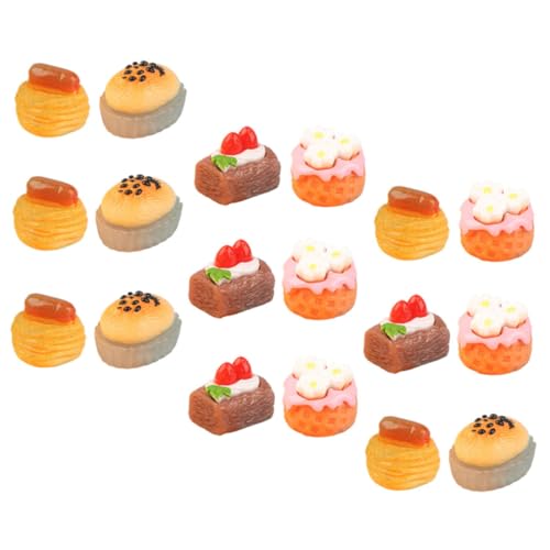 DIKACA Puppenhaus Miniatur Lebensmittel 18 Stücke Mini Kuchen Schmuck Gefälschte Kuchen Modell Mini Dessert Kuchen Miniatur Dessert Modell DIKACA Puppenhaus Miniatur Lebensmittel 18 Stücke Mini Kuchen Schmuck Gefälschte Kuchen Modell Mini Dessert Kuchen Miniatur Dessert Modell von DIKACA