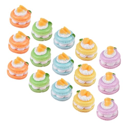 DIKACA 18 Stück Simulation Kleiner Kuchen Simulationskuchen Künstliches Dessertdekor Realistisches Lebensmittelkuchen Dessertmodell Dessertmodelle Partyzubehör Dekoratives von DIKACA