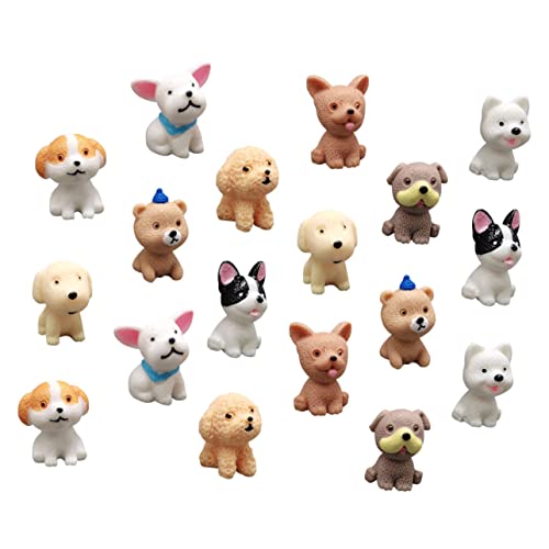 DIKACA 18pcs Cartoon Welpe Figuren Tiere Kognitionsmodelle Dekorative Hund Handwerk DIKACA 18pcs Cartoon Welpe Figuren Tiere Kognitionsmodelle Dekorative Hund Handwerk von DIKACA