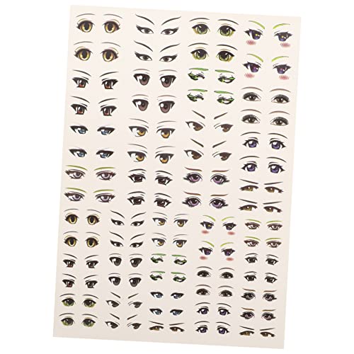 DIKACA 1Blatt DIY Cartoon Augen Aufkleber Selbstklebende Augen Für Puppenbau Scrapbooking Und Kreative Bastelprojekte Mit Verschiedenen Designs Animation von DIKACA