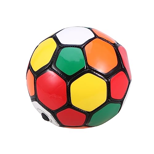 DIKACA 1PC PVC Aufblasbarer Kinderfußball Buntes Für Outdoor Aktivitäten Ideal Für 2 Größe Mit Luftnadel Perfekt Für Garten Und Freizeitspiele von DIKACA