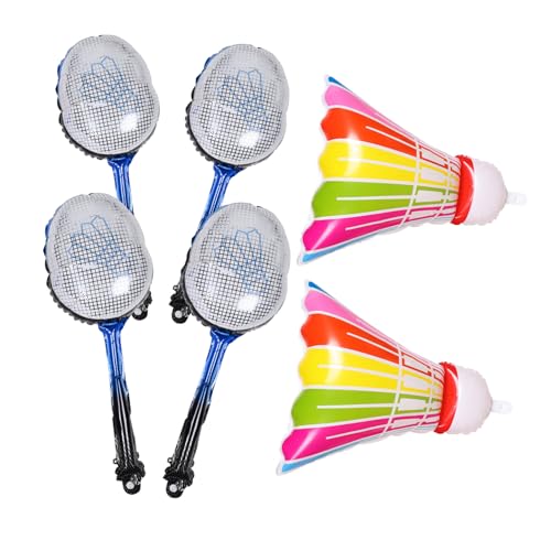 DIKACA 1Satz Aufblasbare Badmintonballons für Sportgeburtstagdekorationen Leichtes Aluminiumfolie Badminton Racket Ballon Set Große Badminton Shuttlecocks Blaue DIKACA 1Satz Aufblasbare Badmintonballons für Sportgeburtstagdekorationen Leichtes Aluminiumfolie Badminton Racket Ballon Set Große Badminton Shuttlecocks Blaue von DIKACA