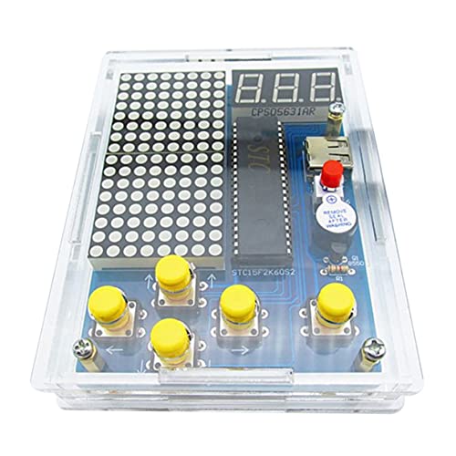DIKACA 1Satz DIY Handheld Spielkonsole Lötkit Elektronisches Bastelset Für Einfache Montage Für DIY Lötliebhaber Und Akkuhalter Ohne Batterien von DIKACA