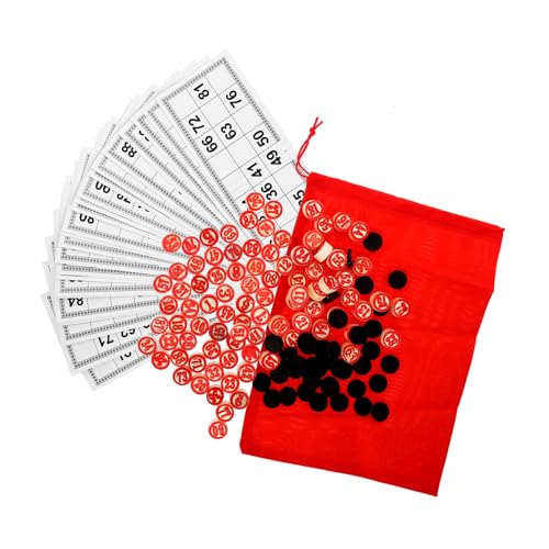 DIKACA 1Satz Familienparty Bingo Aus Holz Klassisches Brettspiel Zubehör Für Partys Leeres Bingo Für Spielabende DIKACA 1Satz Familienparty Bingo Aus Holz Klassisches Brettspiel Zubehör Für Partys Leeres Bingo Für Spielabende von DIKACA