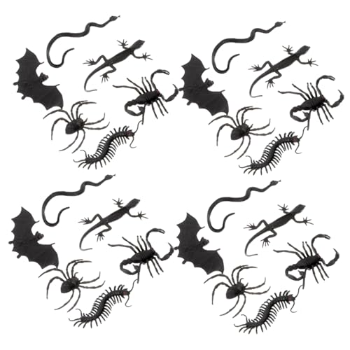 DIKACA 1Satz Halloween Streichspielzeug Realistische Fledermaus Schlange Gecko Spinne Und Lustige Plastik Requisiten Für Halloween Deko DIKACA 1Satz Halloween Streichspielzeug Realistische Fledermaus Schlange Gecko Spinne Und Lustige Plastik Requisiten Für Halloween Deko von DIKACA