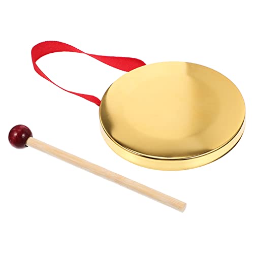 DIKACA 1Satz Handgong Musikspielzeug Für Percussion Instrument Mit Lanyard Für Feste Kindergarten Events Metallgong Für Rhythmisches Spiel Und Musikalische von DIKACA