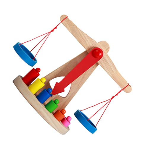 DIKACA 1Satz Holz Balance Für Interaktive Lernskala Für Frühe Bildung Und Kognitive Entwicklung Sicheres Material Mit Runder Oberfläche Für Vorschulkinder Und Familienaktivitäten von DIKACA