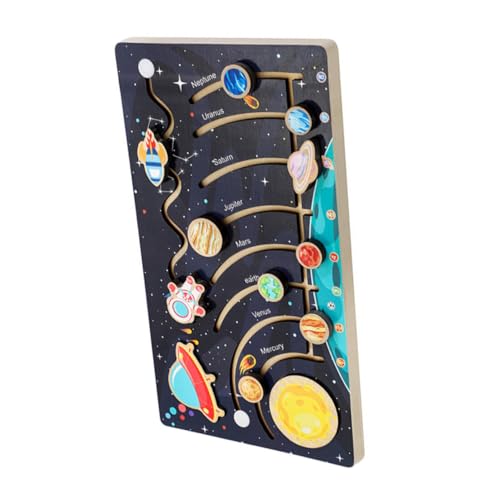 DIKACA 1Satz Holz Sonnensystem Puzzle Für Kleinkinder Lernspielzeug Zur Kognitiver Fähigkeiten Unterhaltsames Planeten Rätsel Für Frühe Bildung DIKACA 1Satz Holz Sonnensystem Puzzle Für Kleinkinder Lernspielzeug Zur Kognitiver Fähigkeiten Unterhaltsames Planeten Rätsel Für Frühe Bildung von DIKACA