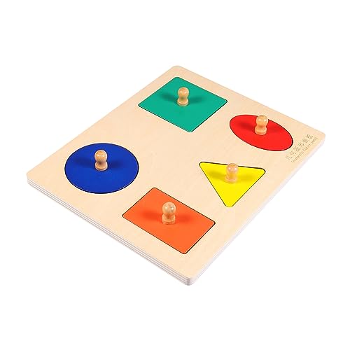 DIKACA Holz-Puzzle-Spielzeug Mit Geometrischen Formen Für Kinder Frühe Lernentwicklung Pädagogisches Vorschul-lernspiel von DIKACA