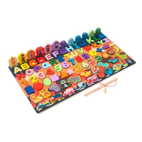 DIKACA 1Satz Holzspielzeug Für Puzzle Und Lustiges Lernspielzeug Für Jahre Frühe Bildung Mit Buntem Zahlenpuzzle von DIKACA