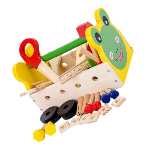 DIKACA 1Satz Holzspielzeug Werkzeugkasten für Tragbarer Cartoon Werkzeugkasten Multifunktionales Lernspielzeug für Jungen und Umweltfreundliches Design Fördert Soziale Fähigkeiten DIKACA 1Satz Holzspielzeug Werkzeugkasten für Tragbarer Cartoon Werkzeugkasten Multifunktionales Lernspielzeug für Jungen und Umweltfreundliches Design Fördert Soziale Fähigkeiten von DIKACA