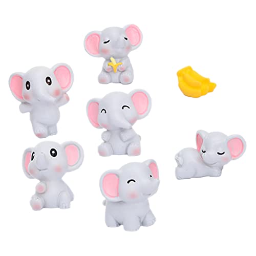 DIKACA 1Satz Mini Elefant Figuren Resin Elefant Dekoration Für Garten Und Süße Statuen Im Mixed Style Deko Für Zuhause Und Büro DIKACA 1Satz Mini Elefant Figuren Resin Elefant Dekoration Für Garten Und Süße Statuen Im Mixed Style Deko Für Zuhause Und Büro von DIKACA
