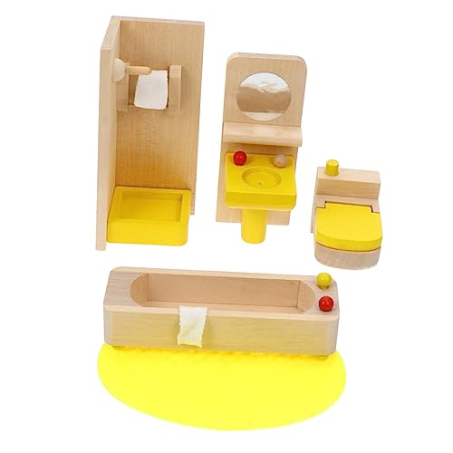 DIKACA 1Satz Mini Für Teiliges Badezimmer Mini Möbel Realistische Mini Dekoration Für Kreative Spielwelten Und Desktop Design von DIKACA