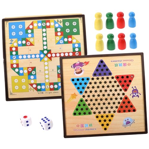 DIKACA 1Satz Schachspielzeug aus Holz Multifunktionales Brettspiel für Tragbar und Leicht Logischem Zufälliger Stil DIKACA 1Satz Schachspielzeug aus Holz Multifunktionales Brettspiel für Tragbar und Leicht Logischem Zufälliger Stil von DIKACA