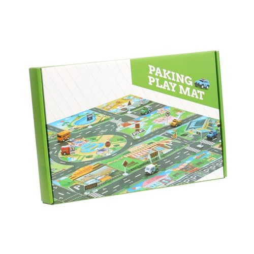 DIKACA 1Satz Spielmatte Für Verkehrsszenario Parkspielzeug Mit Zufälligen Spielzeugautos Aus Indoor Für Kreative Rollenspiele Und Abenteuer Im Kinderzimmer DIKACA 1Satz Spielmatte Für Verkehrsszenario Parkspielzeug Mit Zufälligen Spielzeugautos Aus Indoor Für Kreative Rollenspiele Und Abenteuer Im Kinderzimmer von DIKACA