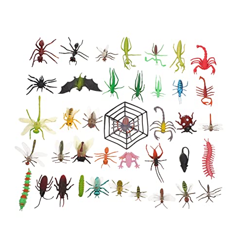 DIKACA Realistische 39pcs Tierfigur Spielzeug Mini Set Silikon Material Insekten Modellierung Spielzeug Für Kinder Zufälliger Stil von DIKACA
