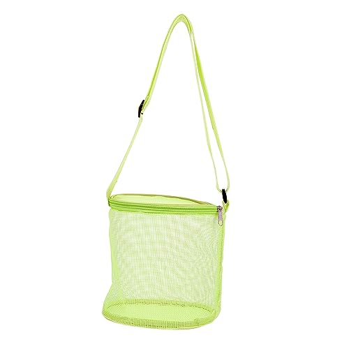 DIKACA 1Stk Shell-Tasche Strandtasche mit Reißverschluss Spielzeugtasche für den Strand Korb aufbewahrungssack Storage Pockets Netztasche zur Aufbewahrung Strandtasche aus Mesh PVC Yellow DIKACA 1Stk Shell-Tasche Strandtasche mit Reißverschluss Spielzeugtasche für den Strand Korb aufbewahrungssack Storage Pockets Netztasche zur Aufbewahrung Strandtasche aus Mesh PVC Yellow von DIKACA