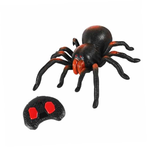 DIKACA 1Stk Spielzeuge Halloween-Spinnendekorationen Streich Spinnenspielzeug Simulationsspinne ferngesteuerte Spinne Fernbedienung Requisiten Batterie Kind von DIKACA