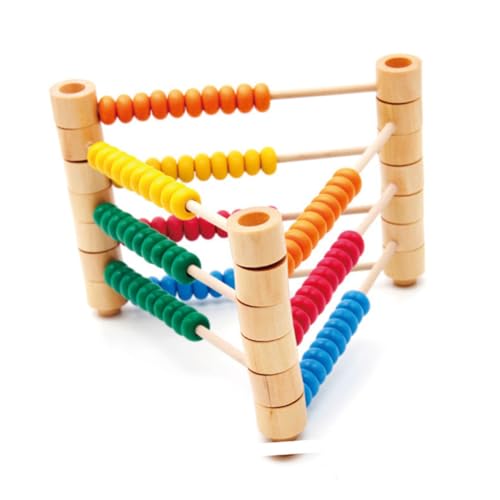DIKACA 1Stück Holz Rechenrahmen für Lernspielzeug Abnehmbar und Kreativ Lehrmittel für Vorschulkinder Langlebig und Leicht zu Verstauen Mathematikunterricht von DIKACA
