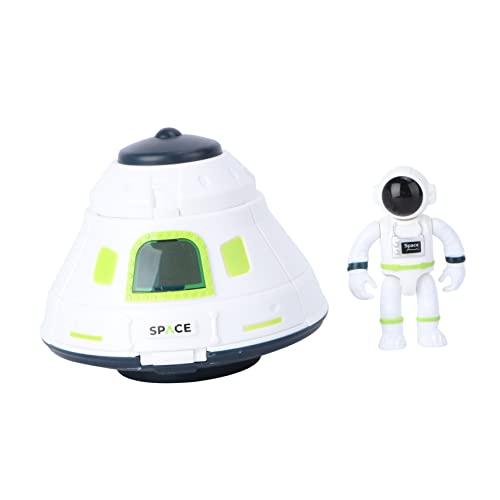 DIKACA 1Stk Luft- und Raumfahrtspielzeug Weltraumspielzeug Kinderspielzeug Lernspielzeug Spielzeuge Modelle Weltraummodell Spielzeug pädagogisches Spielzeug Ton und Licht Pendeln PVC Weiß von DIKACA
