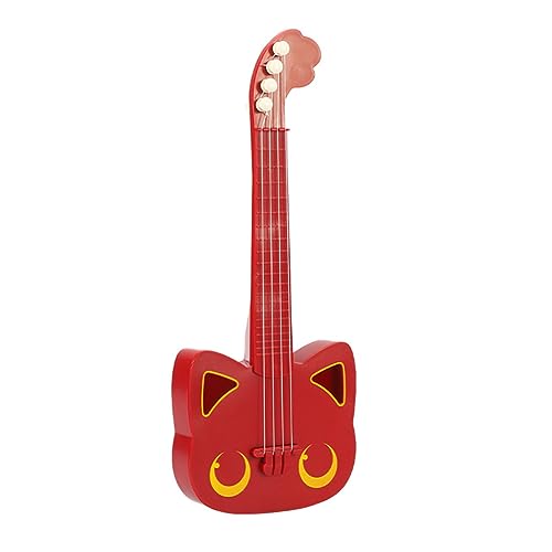 DIKACA Kinder-Ukulele Gitarrenspielzeug Babyinstrument Rot Simulations-Ukulele-Spielzeug Musikinstrument Spielzeug Für Kinder von DIKACA