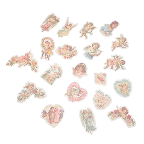 DIKACA Selbstklebende Aufkleber 2 Schachteln Mit Vintage-aufklebern Für Scrapbooking Kleiner Engel Elegantes Design DIKACA Selbstklebende Aufkleber 2 Schachteln Mit Vintage-aufklebern Für Scrapbooking Kleiner Engel Elegantes Design von DIKACA