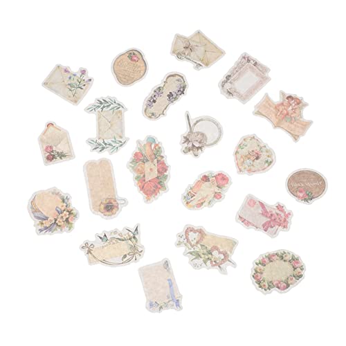 DIKACA 2 Boxen Material Dekorative Aufkleber Notebook-Aufkleber Basteln Sie Dekorative Aufkleber DIY Dekorativer Aufkleber Album-Aufkleber Scrapbook-Sticker Selber Machen Papier von DIKACA
