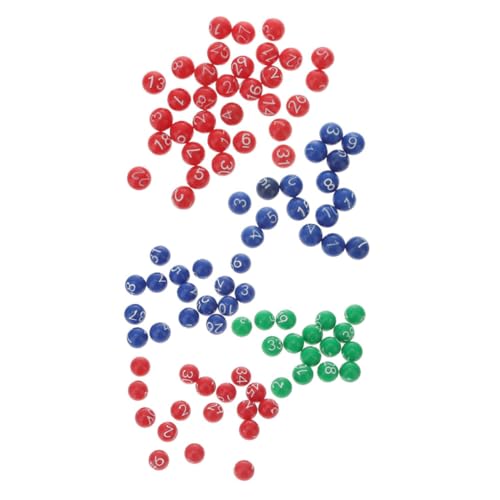 DIKACA 2 Packungen Ball Der Lotteriemaschine Spielbälle Pong-bälle Bingo-kugelkäfig Verlosen Nur Bingokugeln Clue-Escape-Spiel Farbige Kugeln Zahlenball Lotto Plastik von DIKACA
