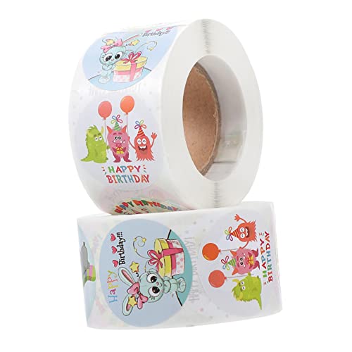 DIKACA 2 Rollen „Happy Birthday“ Aufkleber Bonbontüten Nagelaufkleber Kreisaufkleber Runde Aufkleber Etikettenaufkleber Tags Dekoration Umschlag Dekorative Aufkleber DIKACA 2 Rollen „Happy Birthday“ Aufkleber Bonbontüten Nagelaufkleber Kreisaufkleber Runde Aufkleber Etikettenaufkleber Tags Dekoration Umschlag Dekorative Aufkleber von DIKACA