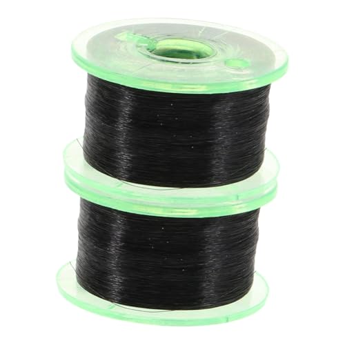 DIKACA 2 Rollen Saiten Magische Requisiten Karteikarte Zur Selbstkleblerkarte Instrumentenschalter Deko-schlüsselanhänger Zubehör Aufkleber Automatischer Anhänger Plastik Black von DIKACA