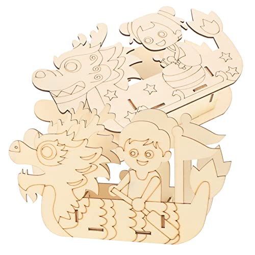 DIKACA 2 Sätze Malen DIY- Für Kindermodell-Puzzle- Puzzle-bausätze Puzzlespielzeug Für Erziehungswissenschaftliche Baukästen 3D-Puzzles Holz DIKACA 2 Sätze Malen DIY- Für Kindermodell-Puzzle- Puzzle-bausätze Puzzlespielzeug Für Erziehungswissenschaftliche Baukästen 3D-Puzzles Holz von DIKACA