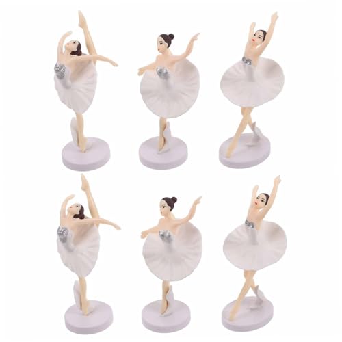 DIKACA 2 Sets Ballerina ädchen Figuren Ballett ädchen Kuchen Topper Ballerina Puppen Für Puppenhaus Ballett Deko Ballerina Raumdeko Für ädchen Tortendekoration Und Tischdeko von DIKACA