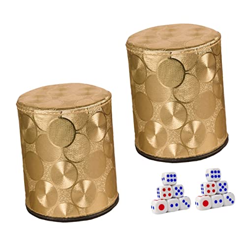 DIKACA 2 Sets Box Leder Satin Würfelbecher Leder Würfelbecher Spiel Würfelbecher Schüttelbecher Würfelbecher Kit Silence Würfelbecher Würfelbecher Mit Würfeln Goldenes Pu Leder DIKACA 2 Sets Box Leder Satin Würfelbecher Leder Würfelbecher Spiel Würfelbecher Schüttelbecher Würfelbecher Kit Silence Würfelbecher Würfelbecher Mit Würfeln Goldenes Pu Leder von DIKACA